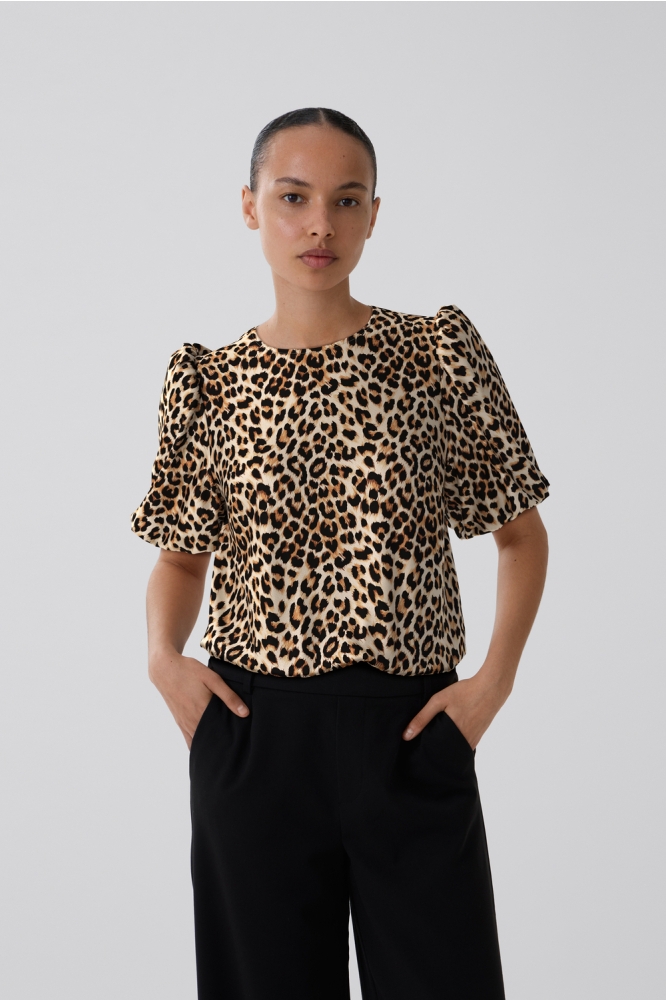 VIELLETTE 2/4 SATIN PUFF TOP - NOOS 14107986 CARAMEL CAFE